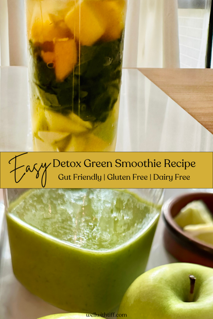 Super easy detox island green smoothie remade to promote good gut health