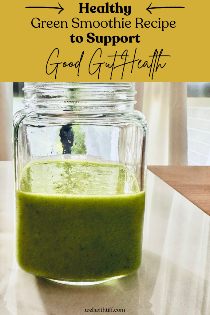 detox island green smoothie with gut healing ingredients