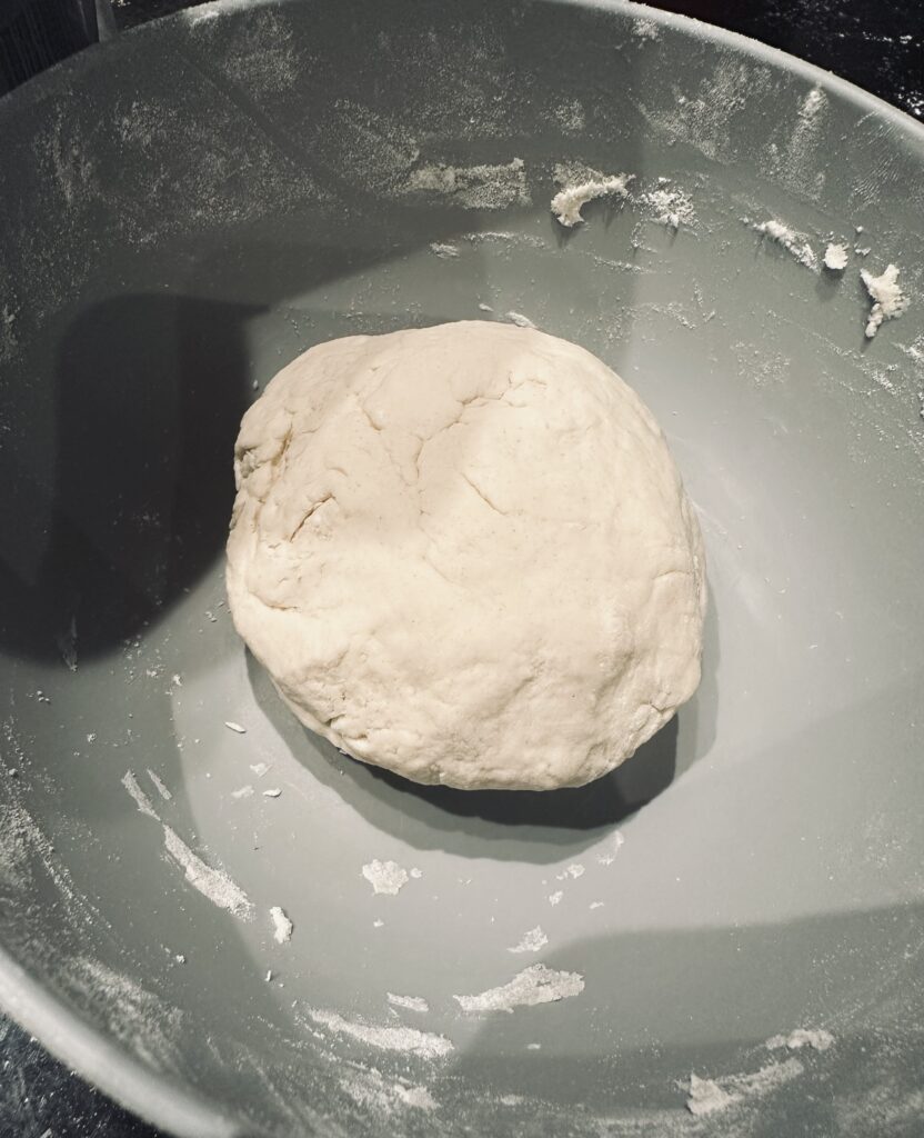 Dough ball for dumplings for Jamaican Oxtail Stew with Butter Beans